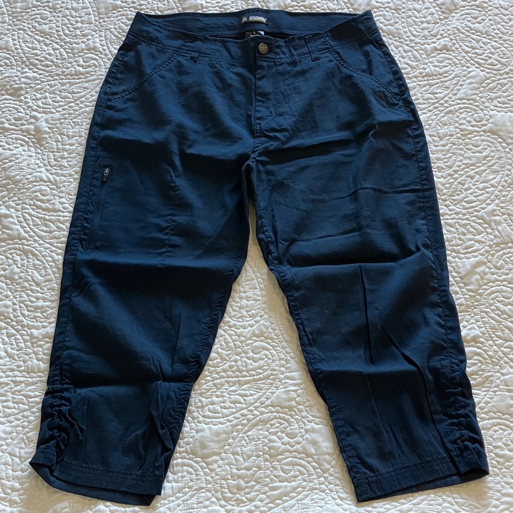 Khombu Women’s Dark Blue Cargo Pants